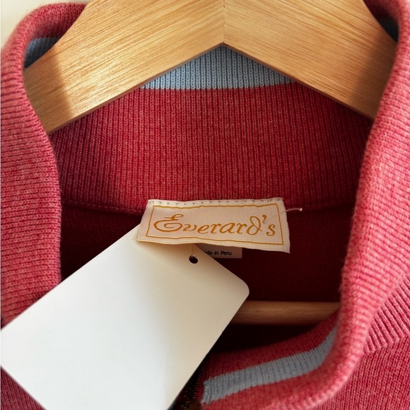 EVERARD’s | BNWT  Men’s Pima cotton 1/4 zip sweater vest | size large - Picture 4 of 6